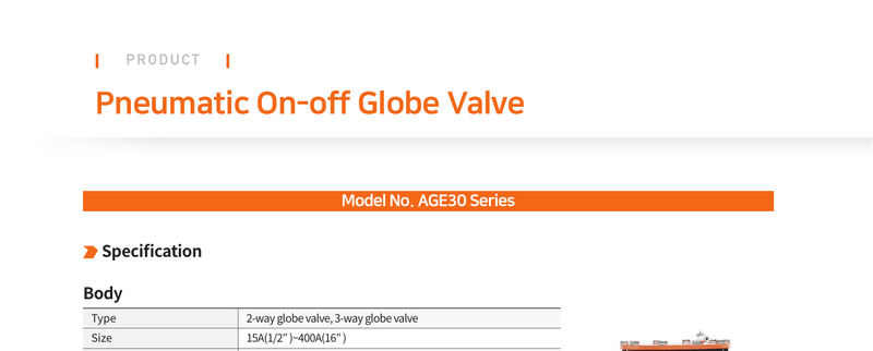 Pneumatic Control Valve