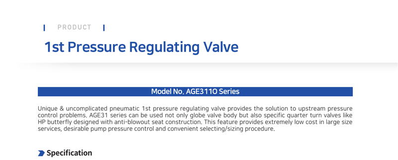 Pressure Regulating Valve